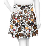 Dog Faces Skater Skirt - X Small
