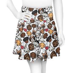 Dog Faces Skater Skirt - X Small (Personalized)