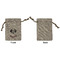 Dog Faces Small Burlap Gift Bag - Front Approval
