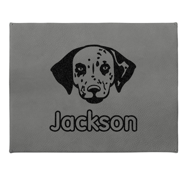 Dog Faces Small Engraved Gift Box with Leather Lid - Approval