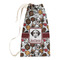 Dog Faces Small Laundry Bag - Front View