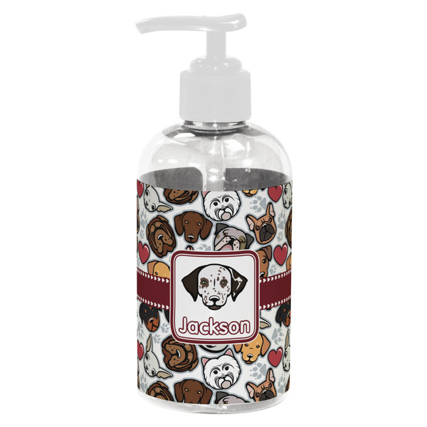 Dog Faces Small Liquid Dispenser (8 oz) - White