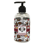 Dog Faces Plastic Soap / Lotion Dispenser (8 oz - Small - Black) (Personalized)