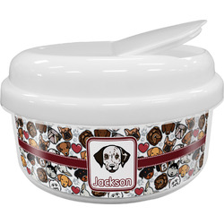 Dog Faces Snack Container (Personalized)
