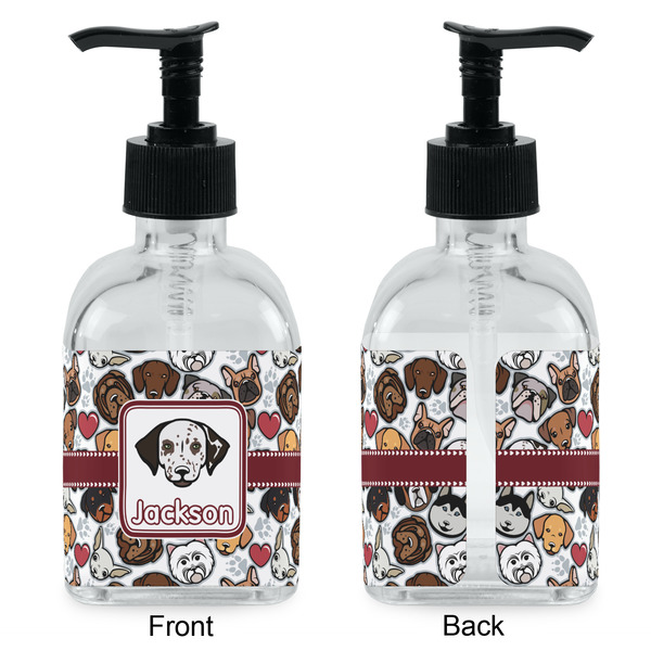 Dog Faces Glass Soap/Lotion Dispenser - Approval