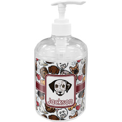 Dog Faces Acrylic Soap & Lotion Bottle (Personalized)