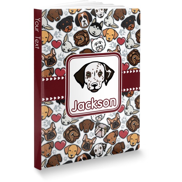 Custom Dog Faces Softbound Notebook - 7.25" x 10" (Personalized)