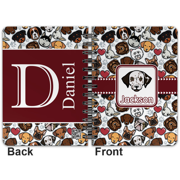 Dog Faces Spiral Journal 5 x 7 - Apvl