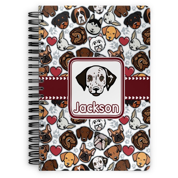 Custom Dog Faces Spiral Notebook (Personalized)