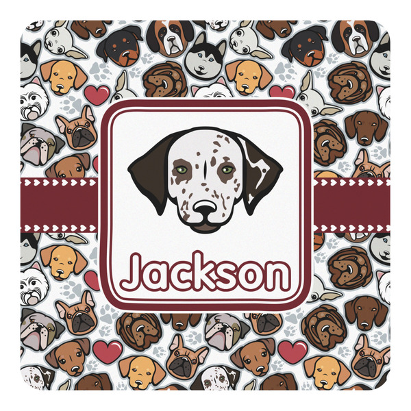 Custom Dog Faces Square Decal - XLarge (Personalized)