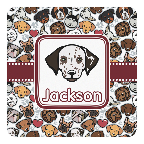 Custom Dog Faces Square Decal - Medium (Personalized)