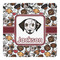 Dog Faces Square Decal - Medium (Personalized)