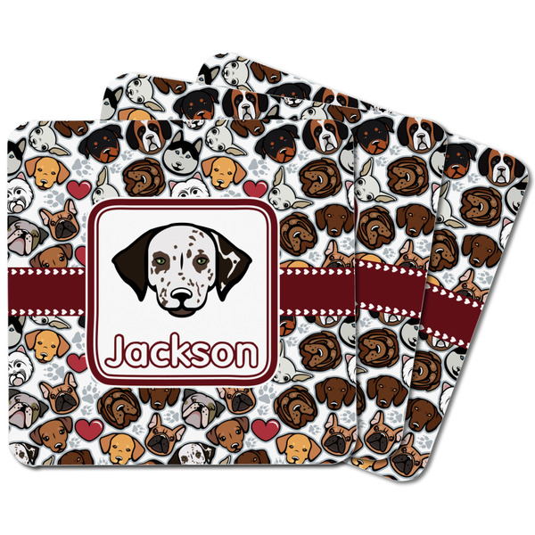 Dog Faces Square Fridge Magnet - MAIN