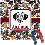 Dog Faces Square Fridge Magnet (Personalized)