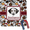 Dog Faces Square Fridge Magnet (Personalized)