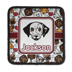 Dog Faces Iron On Square Patch w/ Name or Text