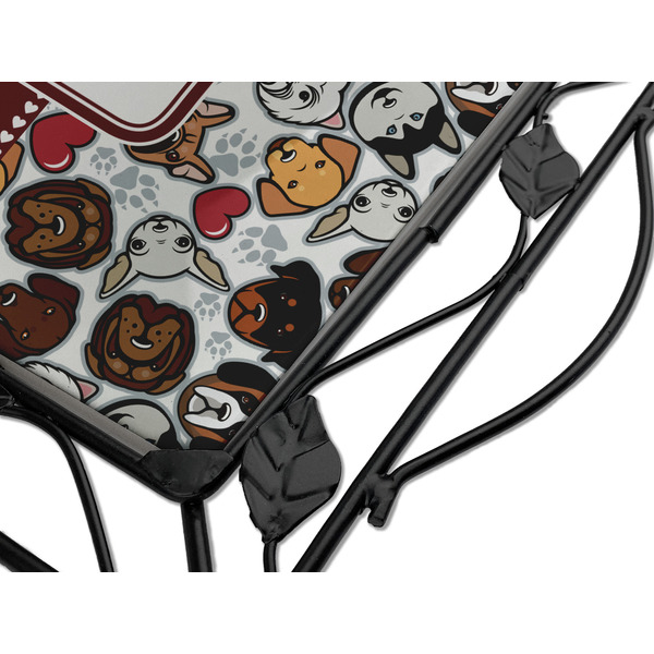 Dog Faces Square Trivet - Detail