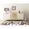 Dog Faces Square Wall Decal Wooden Desk