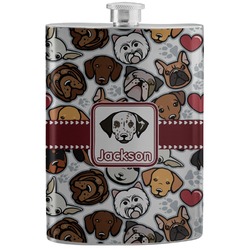 Dog Faces Stainless Steel Flask (Personalized)