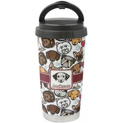 Dog Faces Stainless Steel Coffee Tumbler (Personalized)