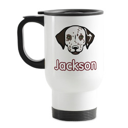 Dog Faces Stainless Steel Travel Mug with Handle