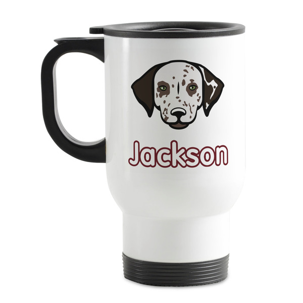 Custom Dog Faces Stainless Steel Travel Mug with Handle
