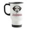 Dog Faces Stainless Steel Travel Mug with Handle (White)
