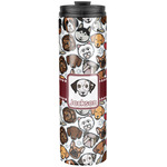 Dog Faces Stainless Steel Skinny Tumbler - 20 oz (Personalized)