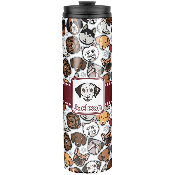Custom Dog Faces Stainless Steel Skinny Tumbler - 20 oz (Personalized)