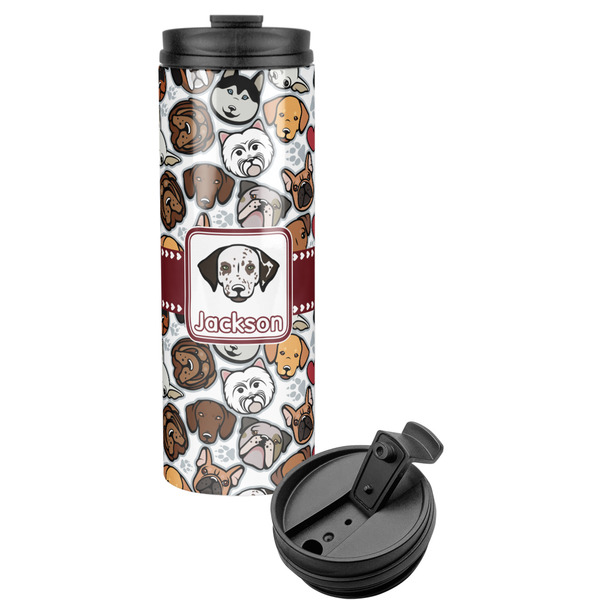 Custom Dog Faces Stainless Steel Skinny Tumbler (Personalized)