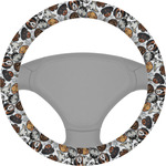 Dog Faces Steering Wheel Cover (Personalized)