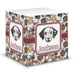 Dog Faces Sticky Note Cube (Personalized)