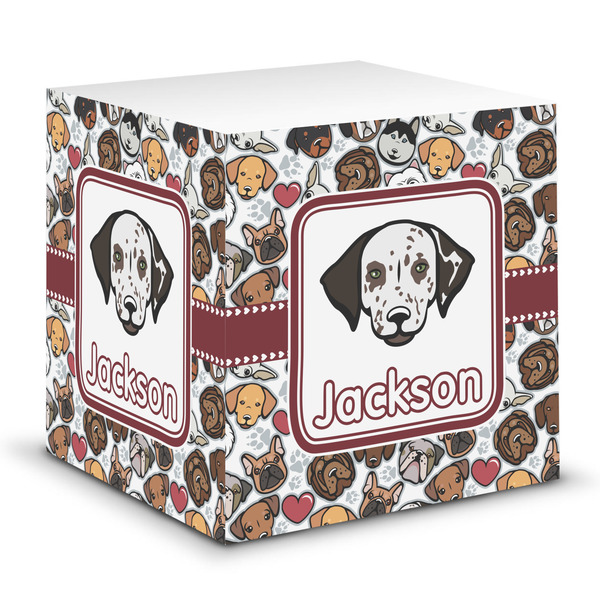 Custom Dog Faces Sticky Note Cube (Personalized)