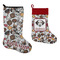 Dog Faces Stockings - Side by Side compare