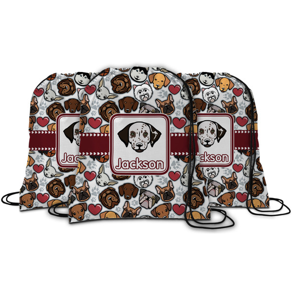 Dog Faces String Backpack - MAIN