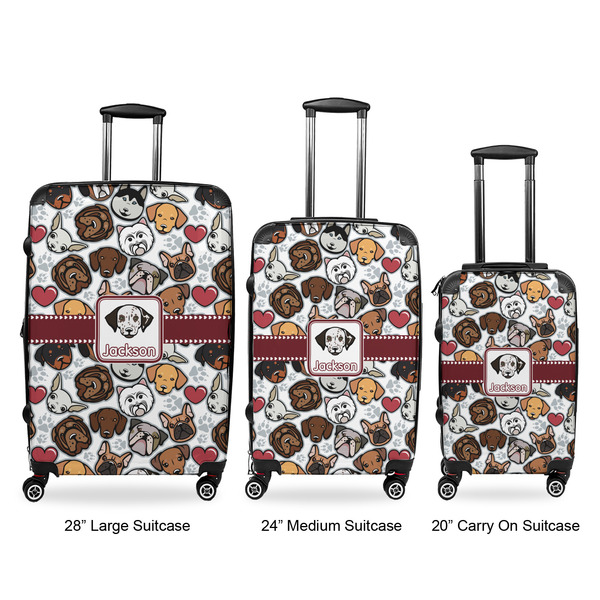 Dog Faces Suitcase Set 1 - APPROVAL