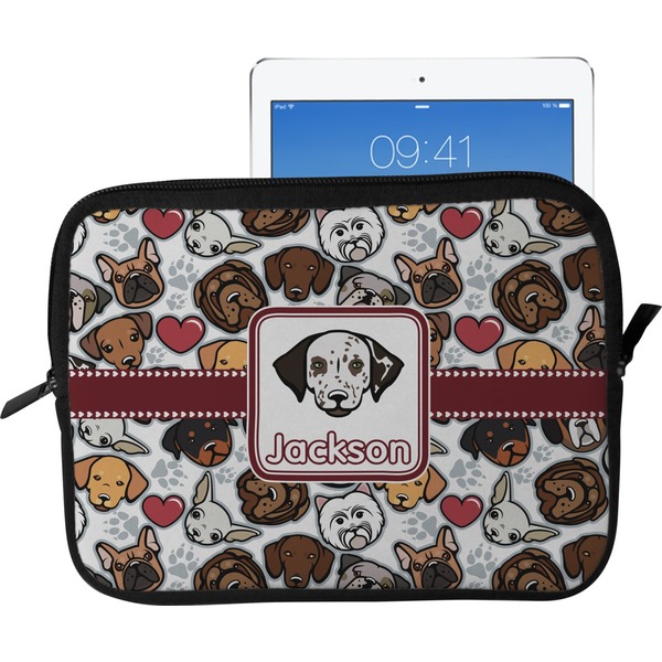 Custom Dog Faces Tablet Case / Sleeve - Large (Personalized)