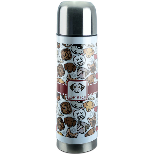 Custom Dog Faces Stainless Steel Thermos (Personalized)