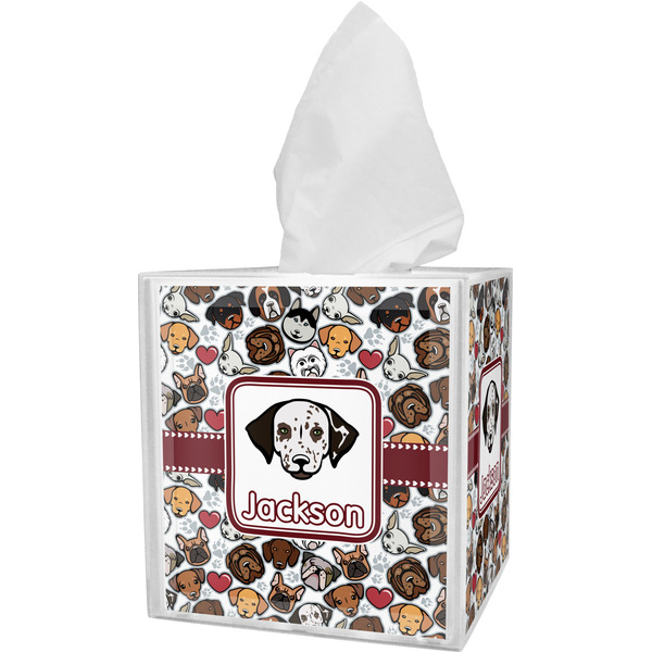 Custom Dog Faces Tissue Box Cover (Personalized)