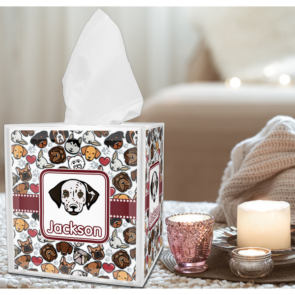 Dog Faces Tissue Box - LIFESTYLE