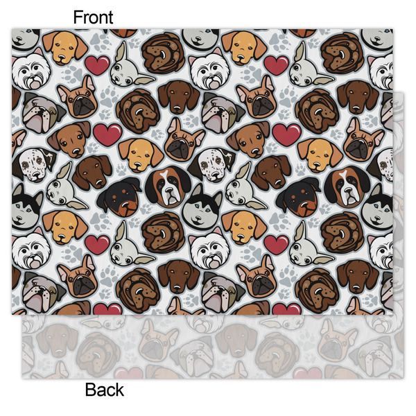 Dog Faces Tissue Paper - Heavyweight - Medium - Front & Back