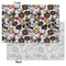Dog Faces Tissue Paper - Lightweight - Small - Front & Back