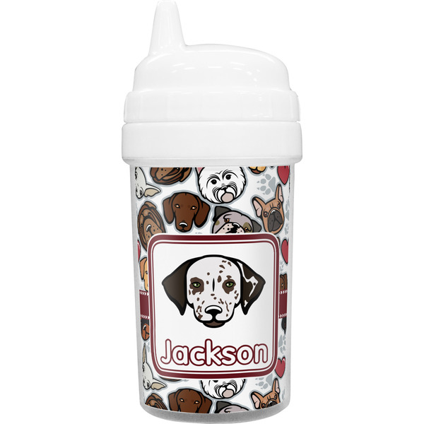 Custom Dog Faces Toddler Sippy Cup (Personalized)