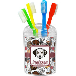 Dog Faces Toothbrush Holder (Personalized)