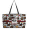 Dog Faces Beach Totes Bag - w/ Black Handles (Personalized)