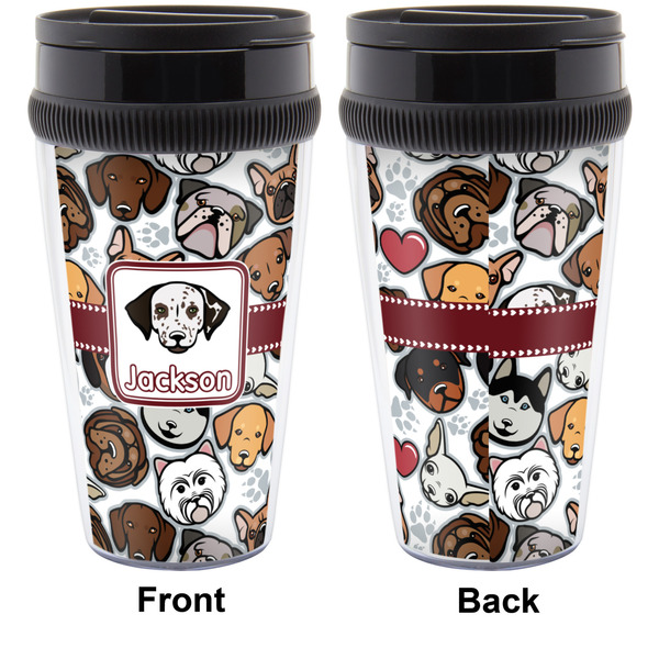 Dog Faces Travel Mug Approval (Personalized)