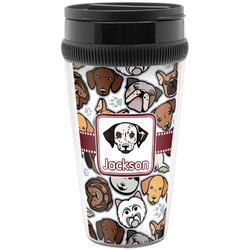 Dog Faces Acrylic Travel Mug without Handle (Personalized)