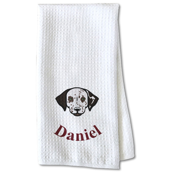 Dog Faces Waffle Towel - Partial Print Print Style Image