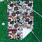 Dog Faces Waffle Weave Golf Towel - In Context