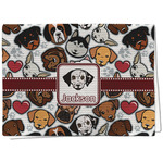 Dog Faces Kitchen Towel - Waffle Weave (Personalized)